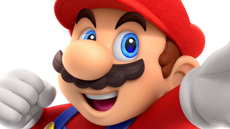Mario smiling close up