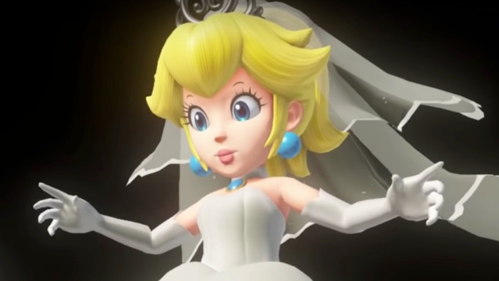 Princess Peach in wedding gown