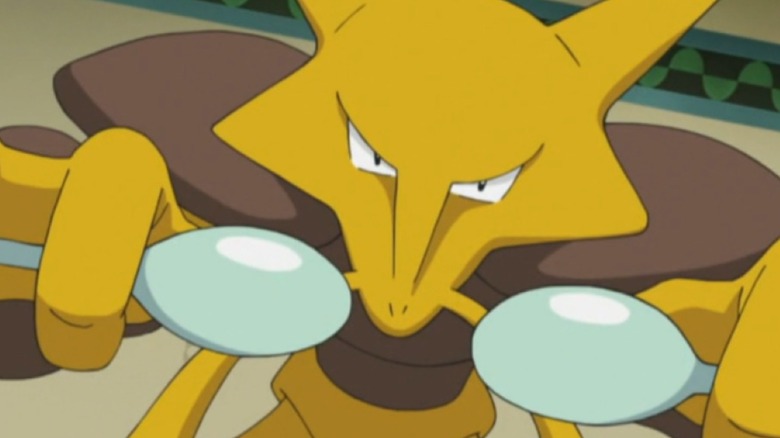 Kadabra looking up