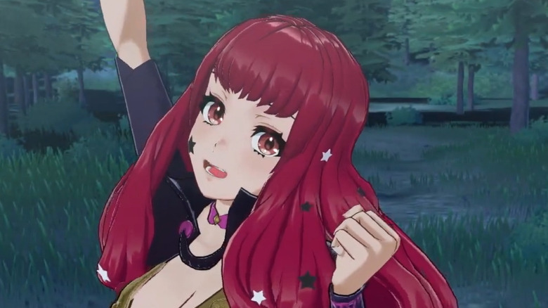 Fire Emblem Engage Yunaka celebrating