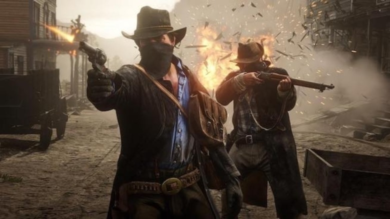 red dead redemption 2 shooting