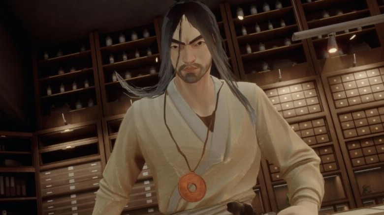 Yang in white robe