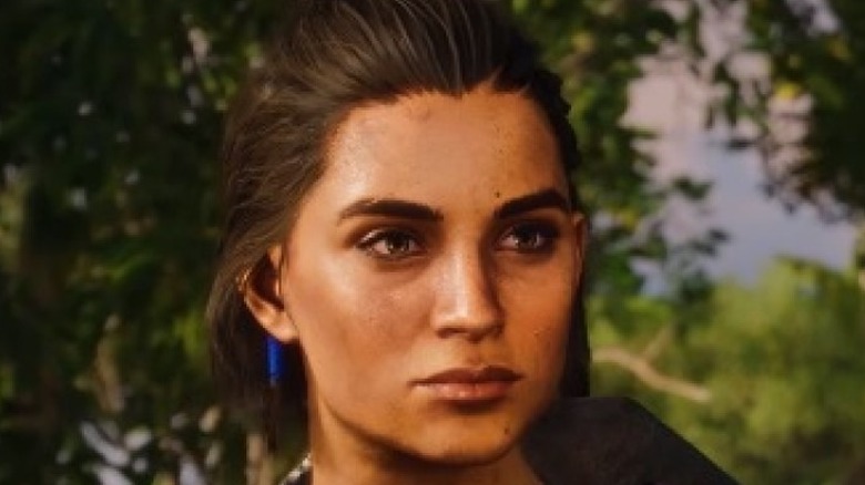 Closeup of female Dani Rojas' face 