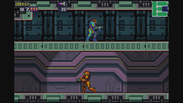 Samus and SA-X