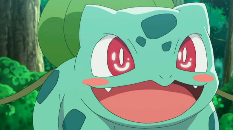 Bulbasaur smiling