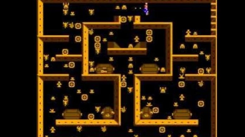 An adventure moves between ancient rooms facing scorpions in Lost Tomb