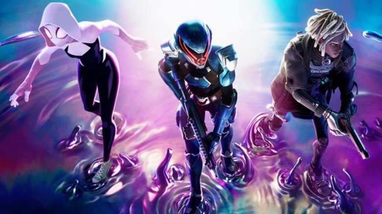 Fortnite chrome characters walking