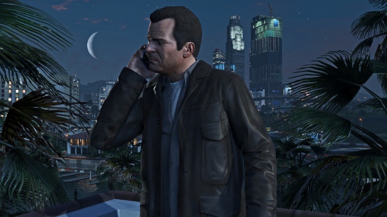 gta grand theft auto 5 michael de senta phonecall