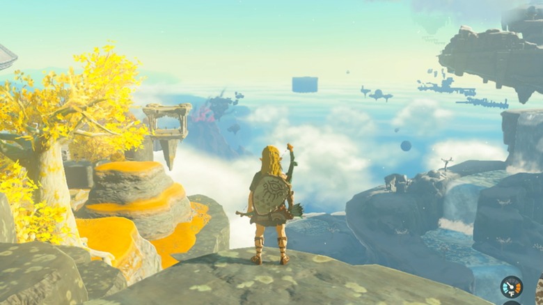 Link looking over sky islands