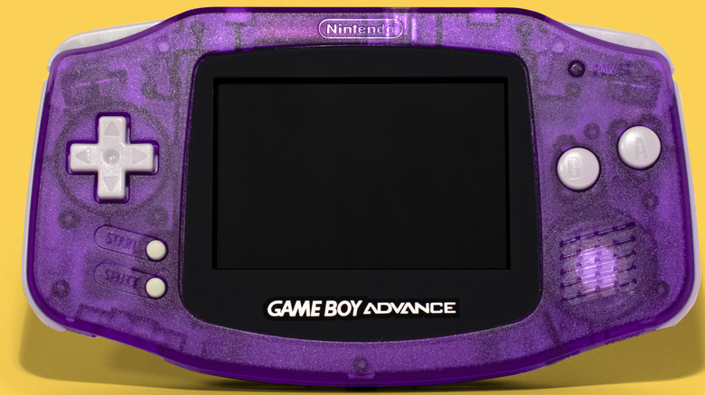 Nintendo Game Boy Advance Atomic Purple Game Console With Backlit Screen