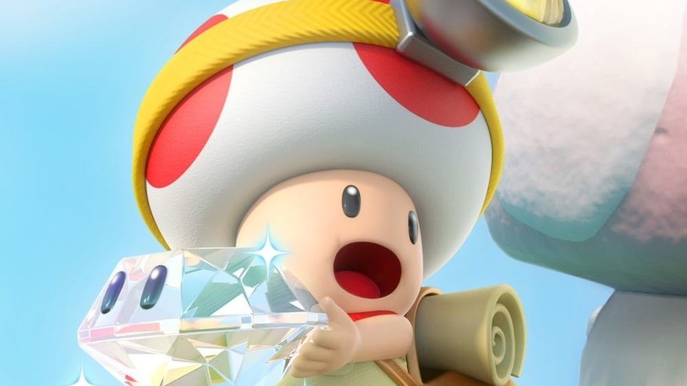 Captain Toad holding diamond