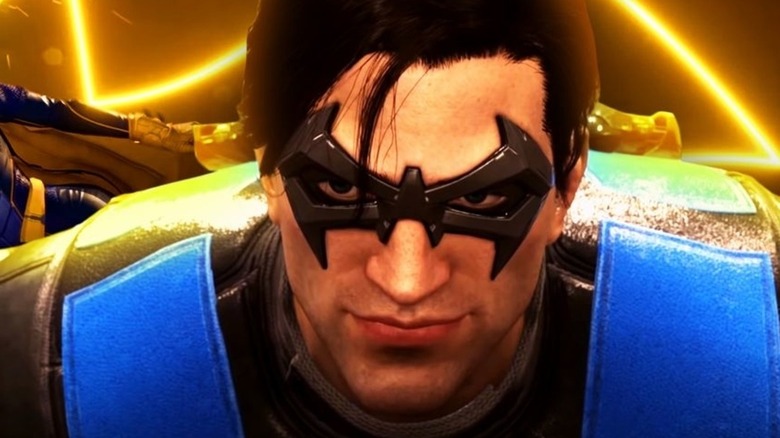 Nightwing smirks