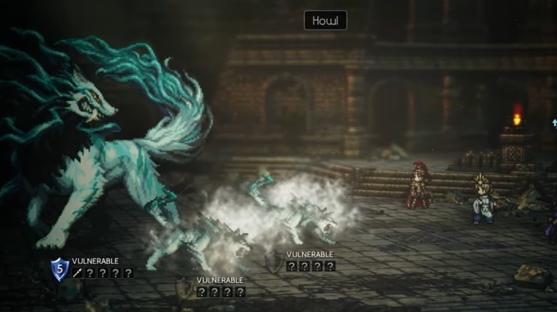 Party fighting Dreadwolf
