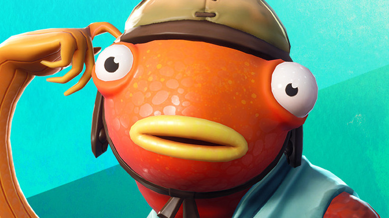 Fortnite goldfish scratching head