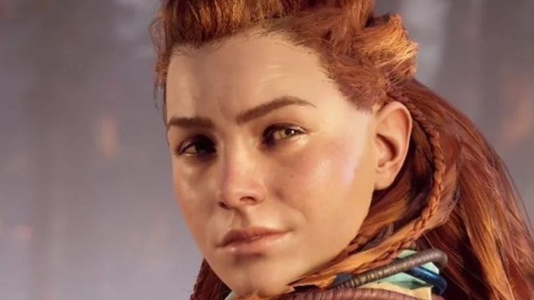 Aloy smiling