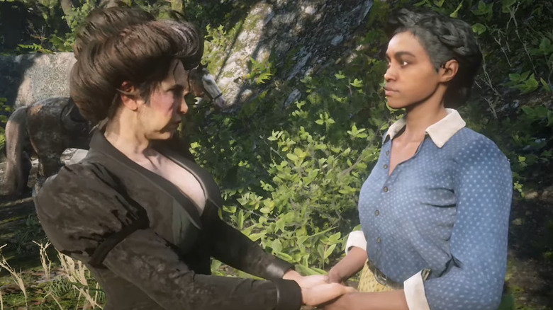 Susan talking to Tilly heart to heart