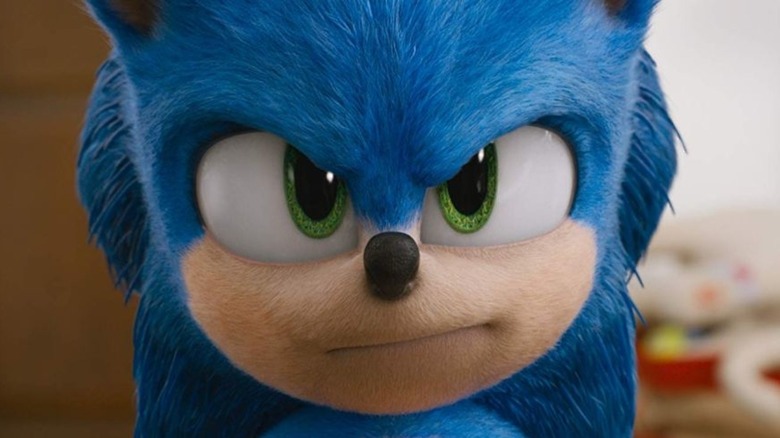 Sonic movie glare