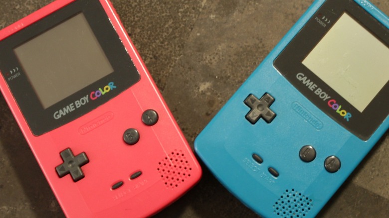 Red and blue Game Boys