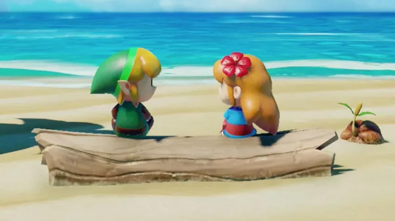 Marin and Link on the beach