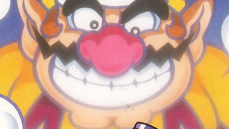 Wario grinning close up