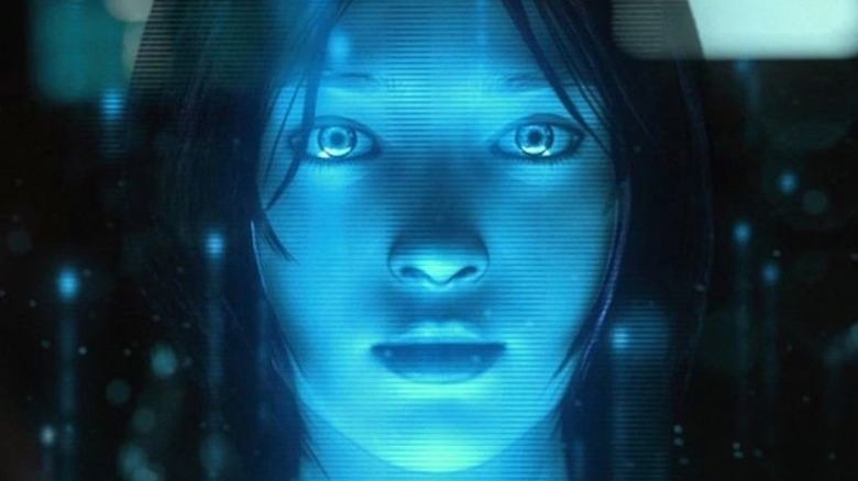 Cortana stares