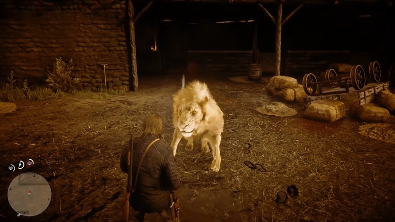 RDR2 Lion attack
