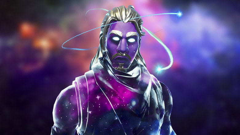 Fortnite Galaxy Skin Closeup