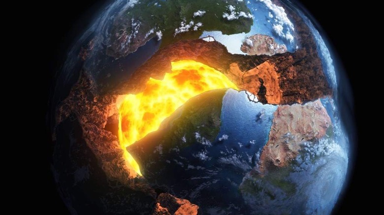 Earth explodes
