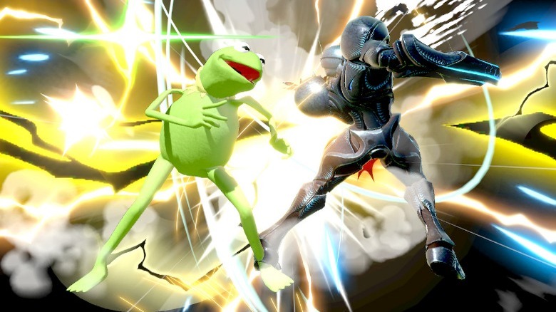 super smash bros. ultimate kermit ryu skin mod