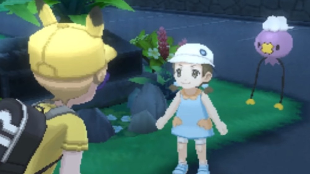 Alola Trainer School Girl and Drifloon