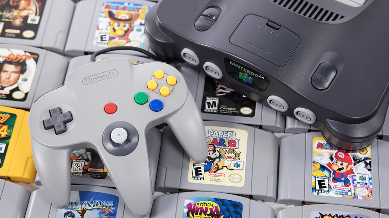 Nintendo 64 console and controller