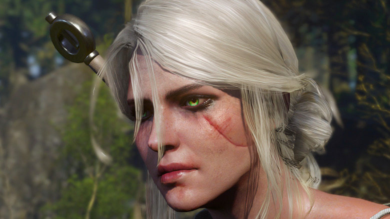 ciri with sword hilt