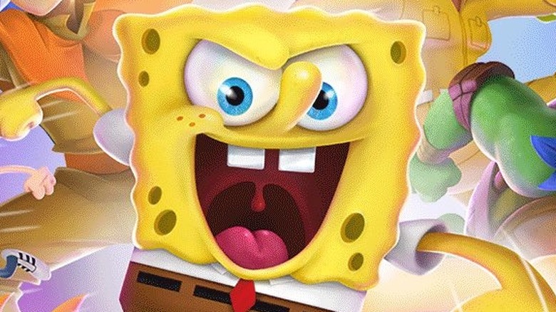 Spongebob glares brawl