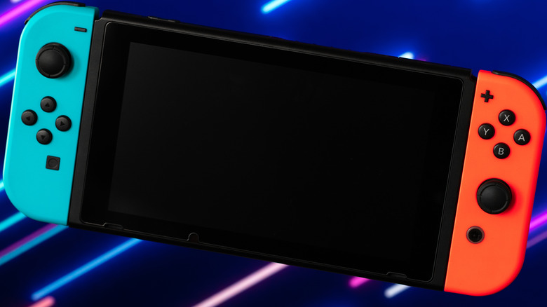 Nintendo Switch console in handheld mode