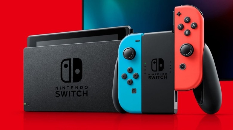 Nintendo Switch console with Joy-Cons