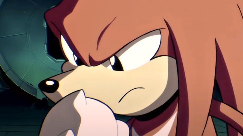 Knuckles in thought