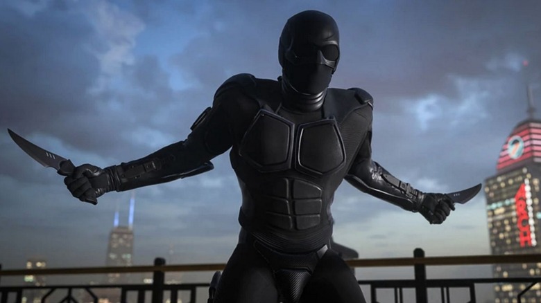 Black Noir holding knives in "Call of Duty: Warzone"