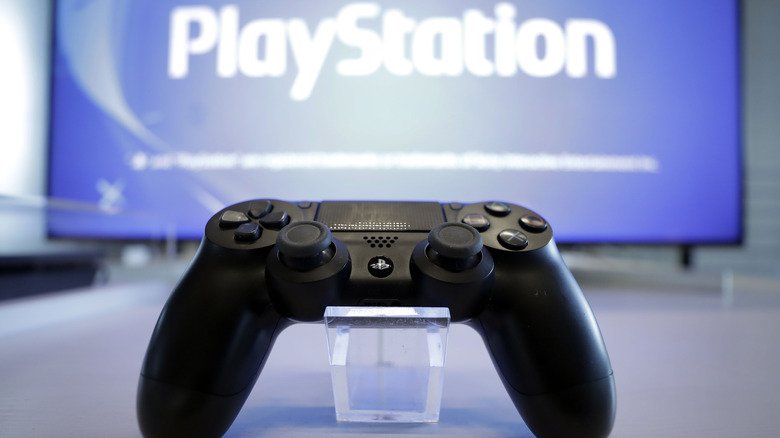 PlayStation 4 controller on display