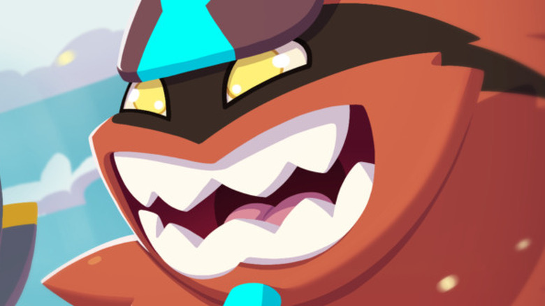 Temtem smiling close up