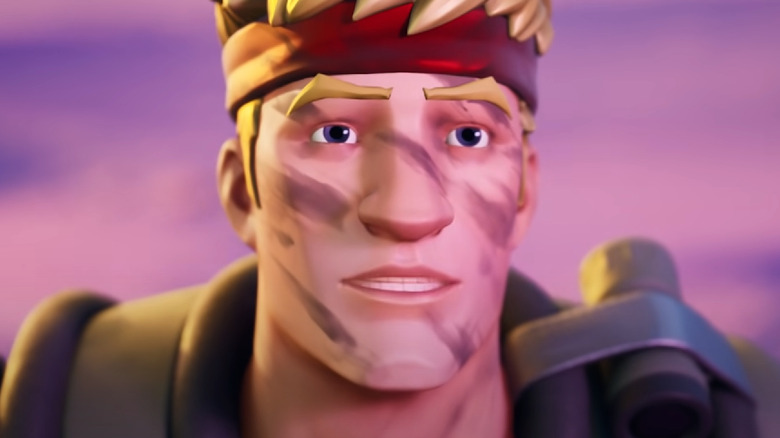 Jones from Fortnite smiling