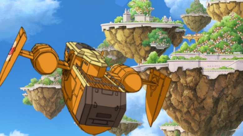 Solatorobo: Red the Hunter ship floating islands