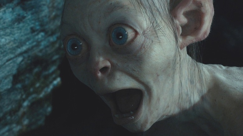 LOTR Gollum shocked close up