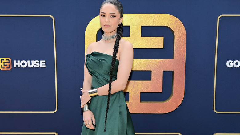 Valkyrae event green dress