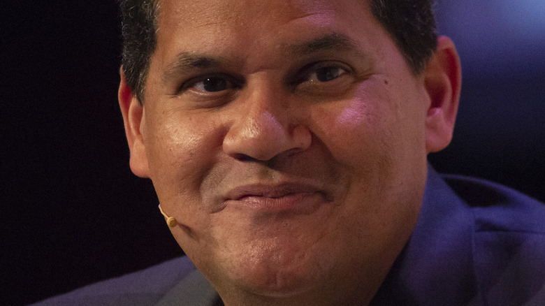 Reggie Fils-Aimé speaks at event