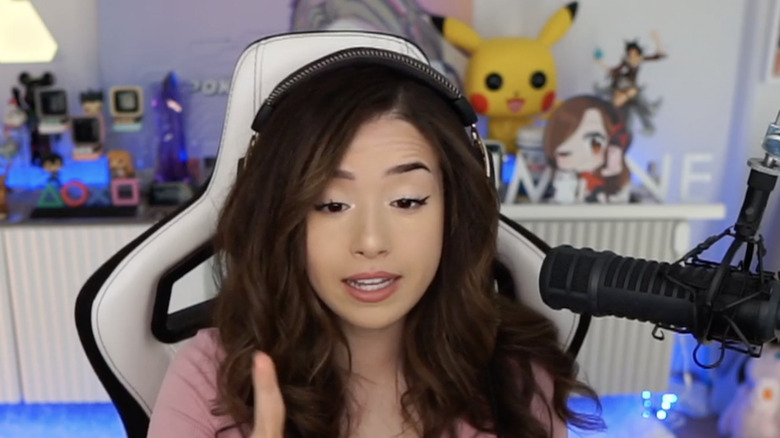 Pokimane With Finger Up