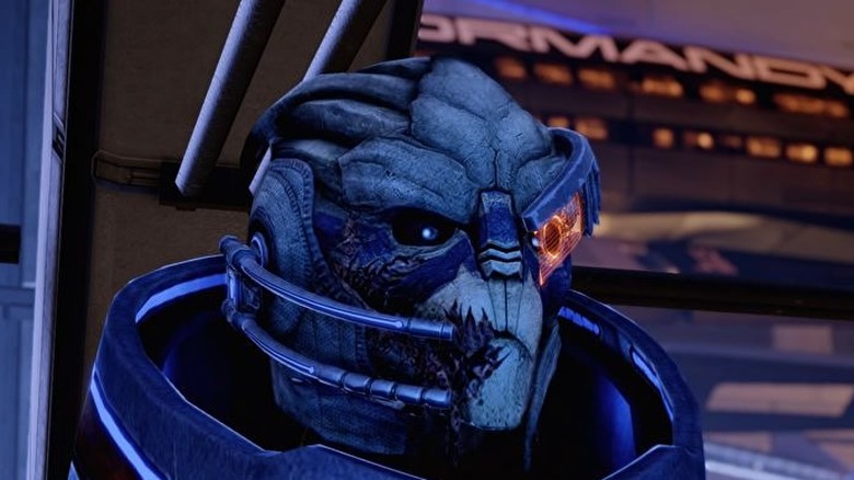 Garrus scowling