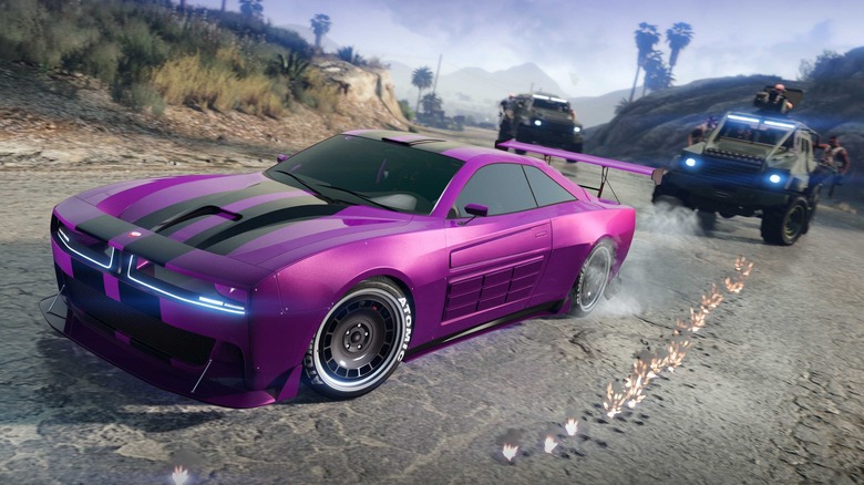 Car chase with guns