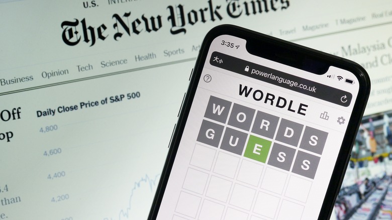 Wordle over New York Times
