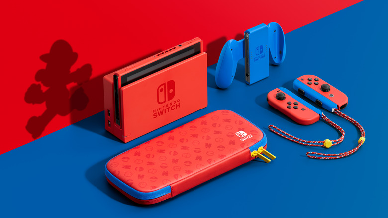 Nintendo Switch mario edition, nintendo switch red blue