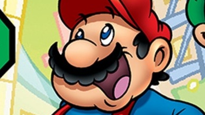 Mario smiles in Super Mario World 